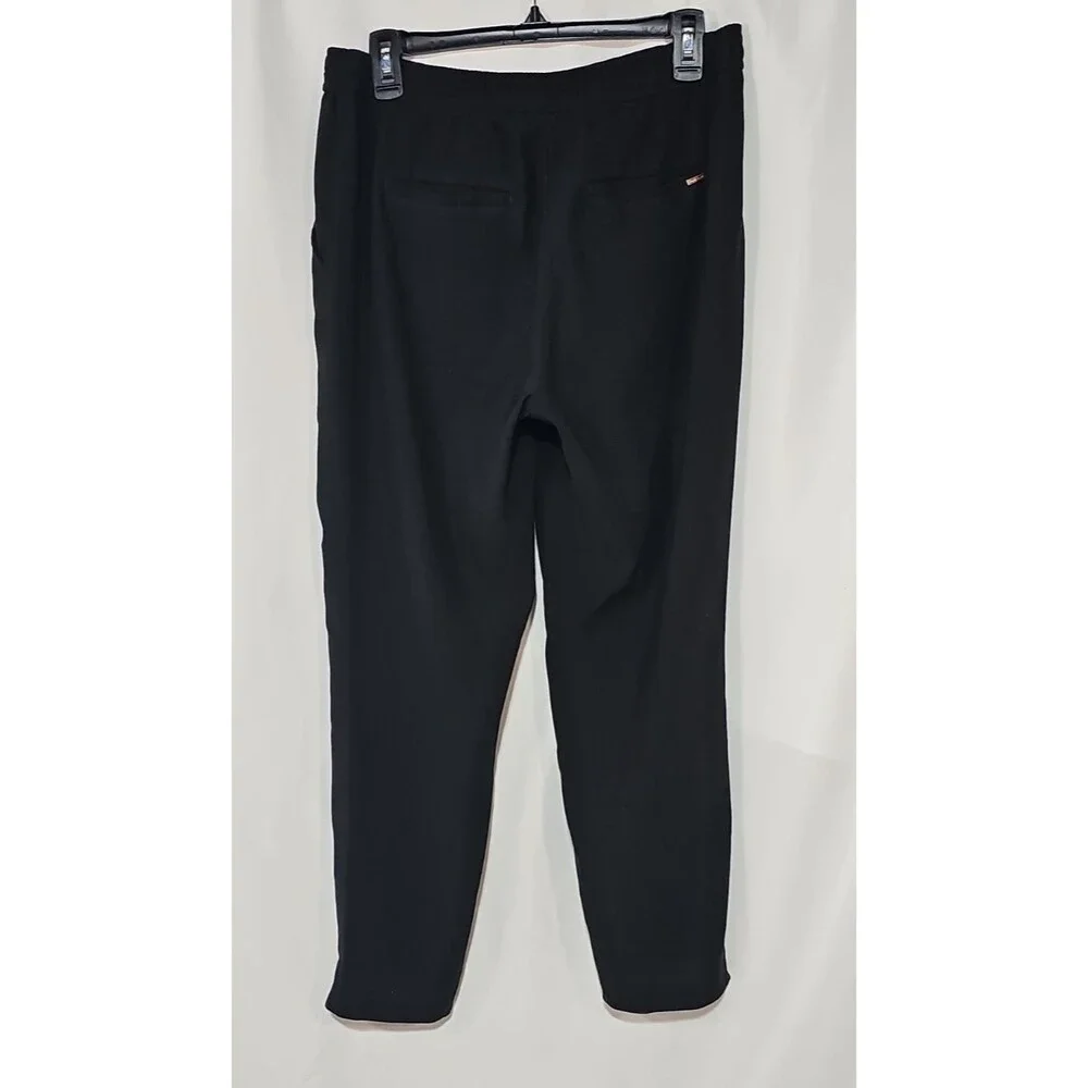White House Black Market Elle Slim Ankle Pants Black Size 8 EUC Career Work